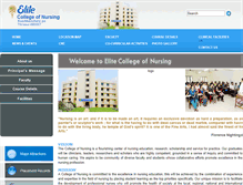 Tablet Screenshot of elitecollegeofnursing.com